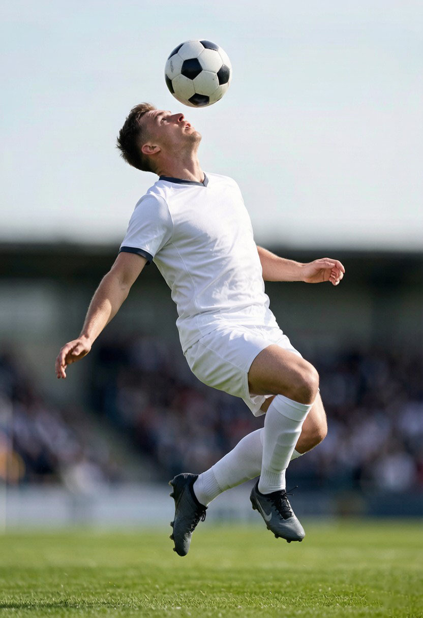 Player in a white jersey on the pitch